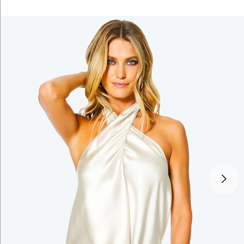 Ivory halter top Ramy Brook.